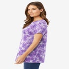 Perfect Printed Short-Sleeve Crewneck Tee image number null