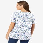 Perfect Printed Short-Sleeve Crewneck Tee image number null