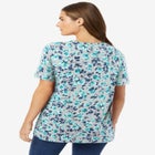 Perfect Printed Short-Sleeve Crewneck Tee image number null