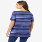 Perfect Printed Short-Sleeve Crewneck Tee image number null