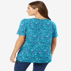 Perfect Printed Short-Sleeve Crewneck Tee image number null