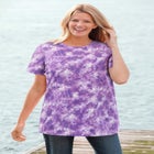 Perfect Printed Short-Sleeve Crewneck Tee image number null