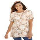 Perfect Printed Short-Sleeve Crewneck Tee image number null