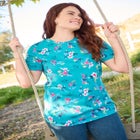 Perfect Printed Short-Sleeve Crewneck Tee image number null