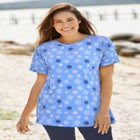 Perfect Printed Short-Sleeve Crewneck Tee image number 0