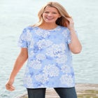 Perfect Printed Short-Sleeve Crewneck Tee image number null