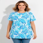 Perfect Printed Short-Sleeve Crewneck Tee image number null