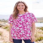 Perfect Printed Short-Sleeve Crewneck Tee image number 0