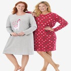2-Pack Long-Sleeve Sleepshirt image number null