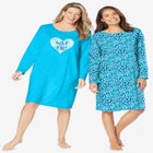 2-Pack Long-Sleeve Sleepshirt image number null