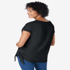 SIDE TIE KNIT TEE image number null