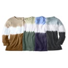Tie-dyed knit sweatshirt tunic image number null