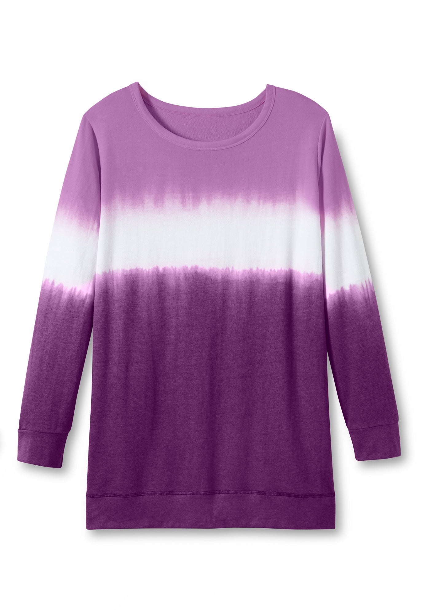 Tie-dyed knit sweatshirt tunic image number 5