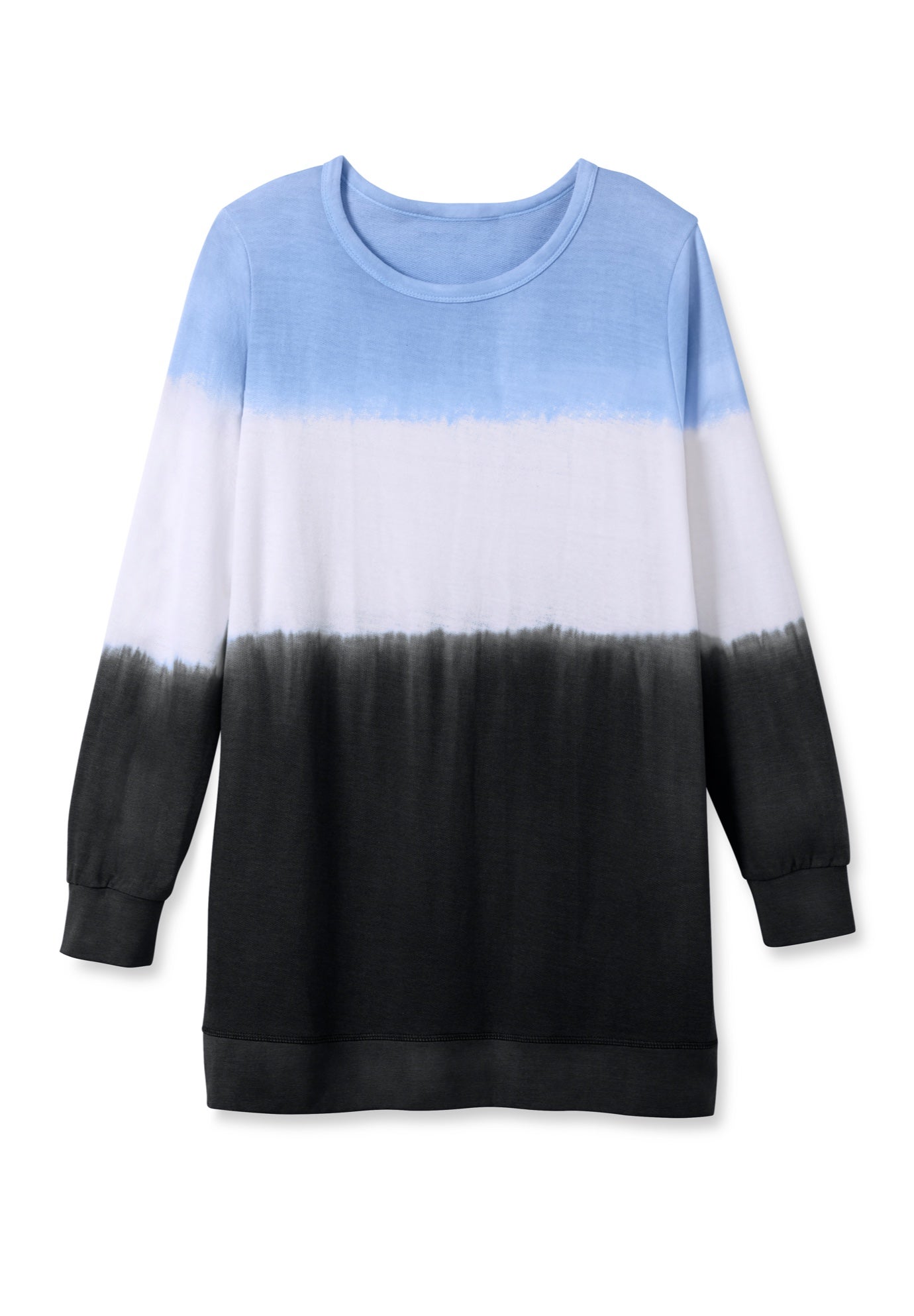Tie-dyed knit sweatshirt tunic image number 5