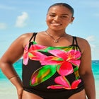 Loop Strap Blouson Tankini Top image number null