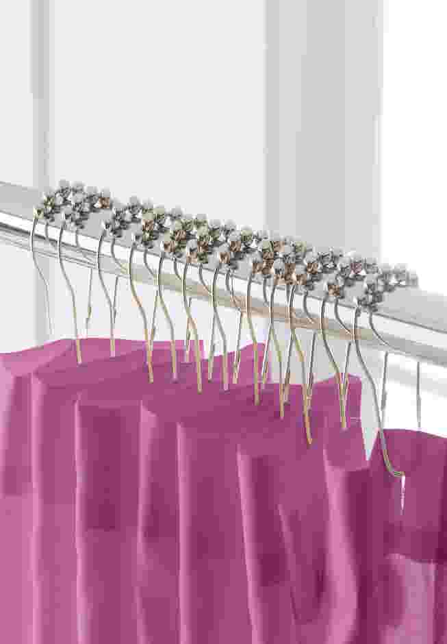 BH Studio Colorblock Shower Curtain 14 pc Set image number 1
