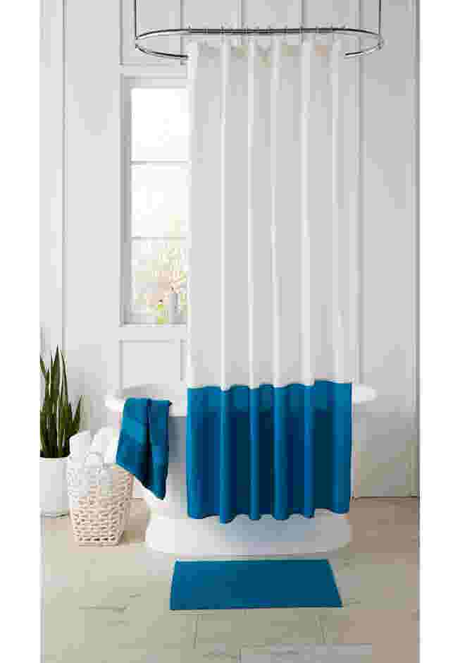 BH Studio Colorblock Shower Curtain 14 pc Set image number 0