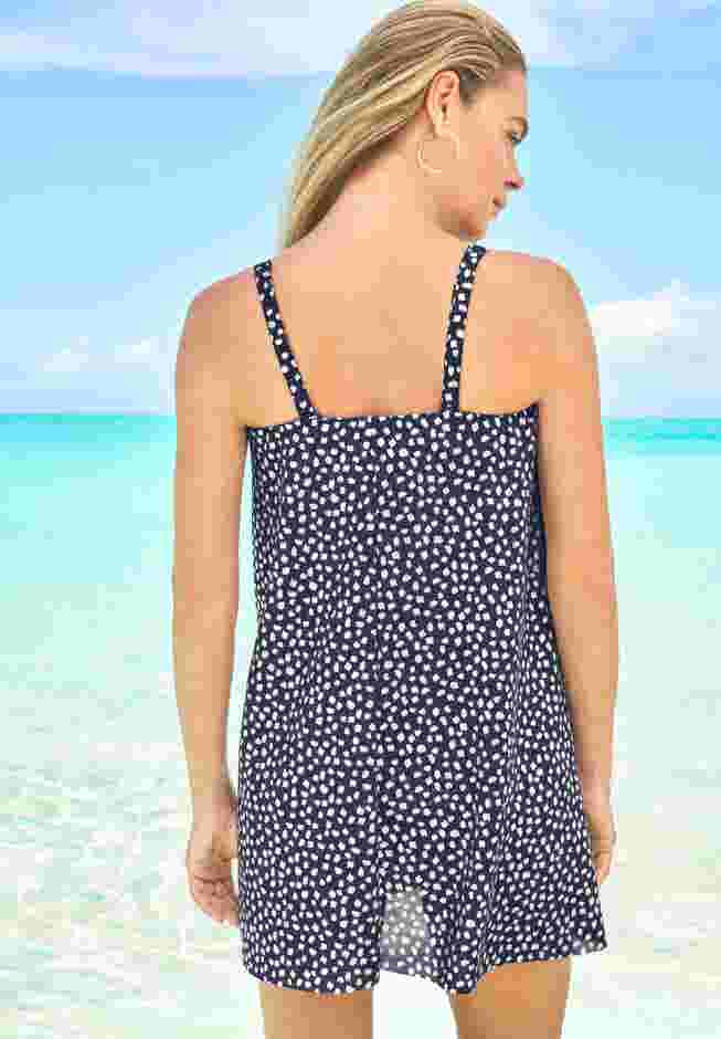 Mesh-Draped Swimsuit image number 1