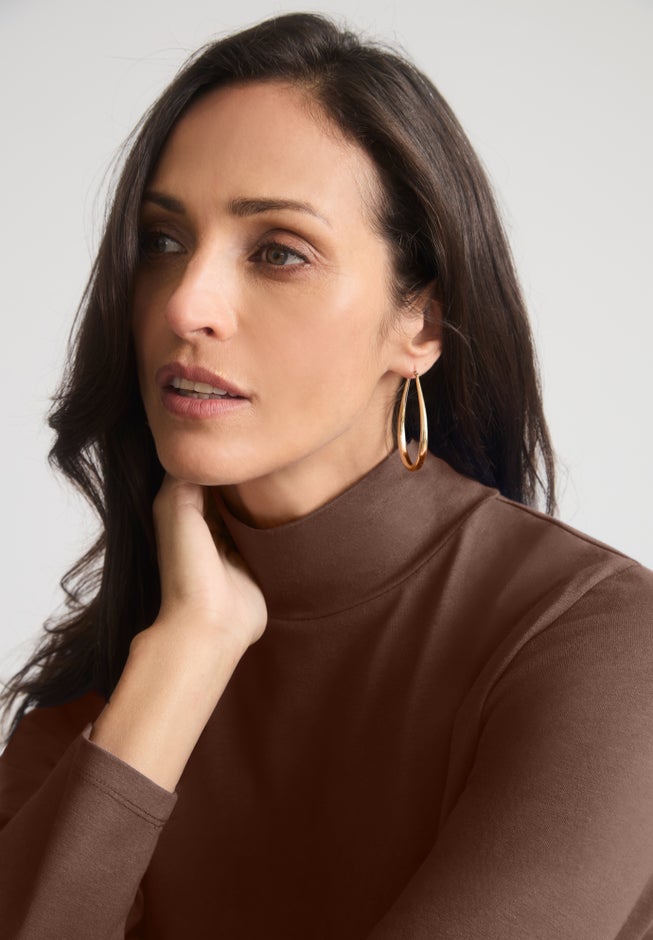 Long Sleeve Mockneck Tee image number 3