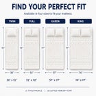 2 Inch 7-Zone Memory Foam Mattress Topper image number null