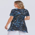 Textured Pointed Hem Tunic image number null