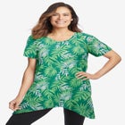 Textured Pointed Hem Tunic image number null