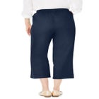 Fineline Stretch Denim Pull-On Capri Jeans image number null
