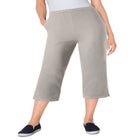 Fineline Stretch Denim Pull-On Capri Jeans image number null