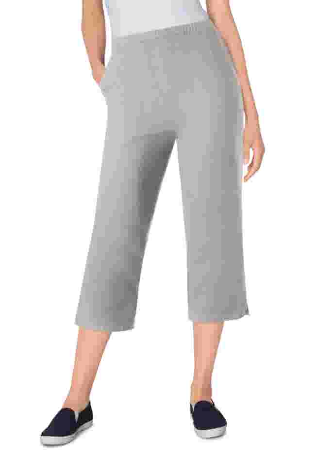 Fineline Stretch Denim Pull-On Capri Jeans image number 0