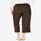 Fineline Stretch Denim Pull-On Capri Jeans image number null