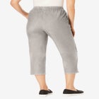 Fineline Stretch Denim Pull-On Capri Jeans image number null