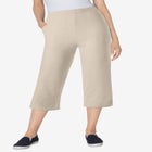 Fineline Stretch Denim Pull-On Capri Jeans image number null