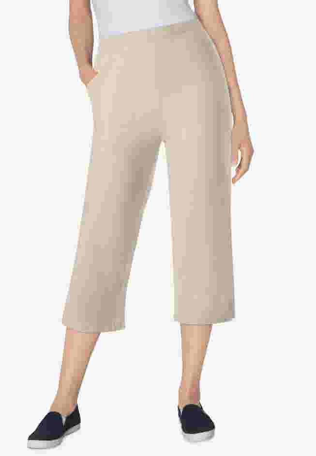 Fineline Stretch Denim Pull-On Capri Jeans image number 0