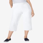 Fineline Stretch Denim Pull-On Capri Jeans image number null