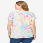 Perfect Printed Short-Sleeve V-Neck Tee image number null