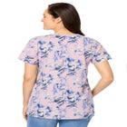 Perfect Printed Short-Sleeve V-Neck Tee image number null