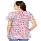 Perfect Printed Short-Sleeve V-Neck Tee image number null