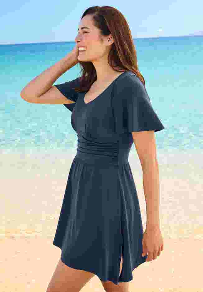 Asymmetric Flowy One-Piece image number 2