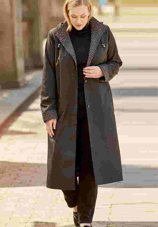 Contrast Hood Raincoat image number 2