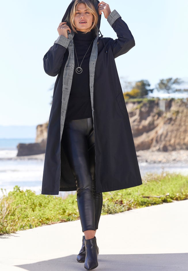 Contrast Hood Raincoat image number 1