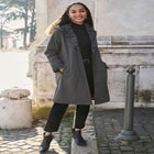 Contrast Hood Raincoat image number null