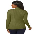 Ribbed Cotton Turtleneck Sweater image number 1