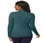 Ribbed Cotton Turtleneck Sweater image number 1