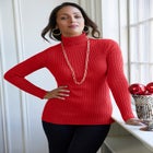 Ribbed Cotton Turtleneck Sweater image number null