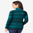 Ribbed Cotton Turtleneck Sweater image number null