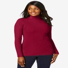 Ribbed Cotton Turtleneck Sweater image number null