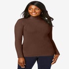 Ribbed Cotton Turtleneck Sweater image number null