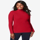Ribbed Cotton Turtleneck Sweater image number null