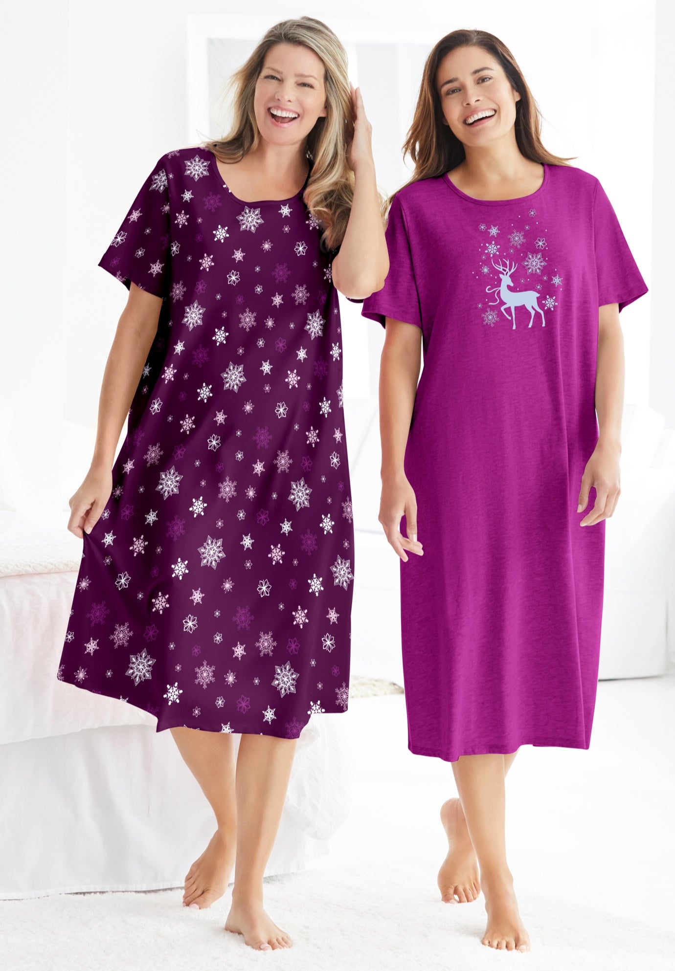 2-Pack Long Sleepshirts image number 4