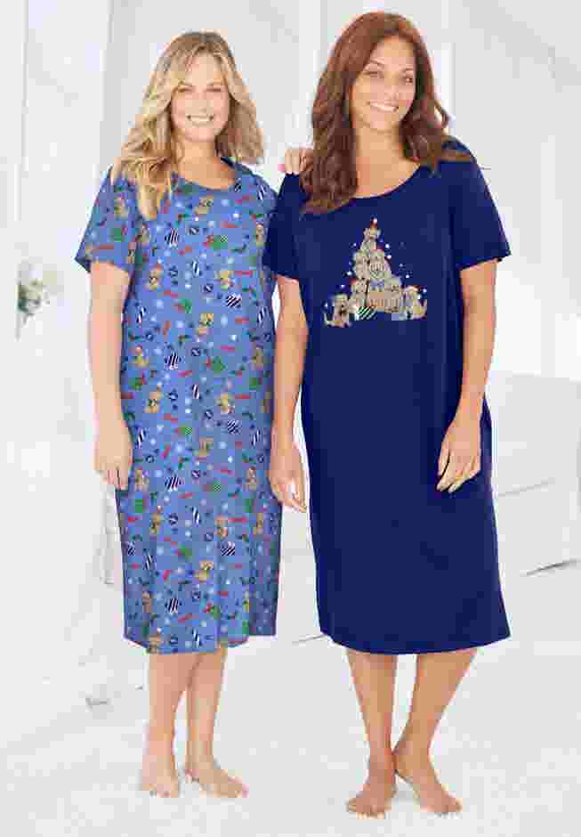 2-Pack Long Sleepshirts image number 5